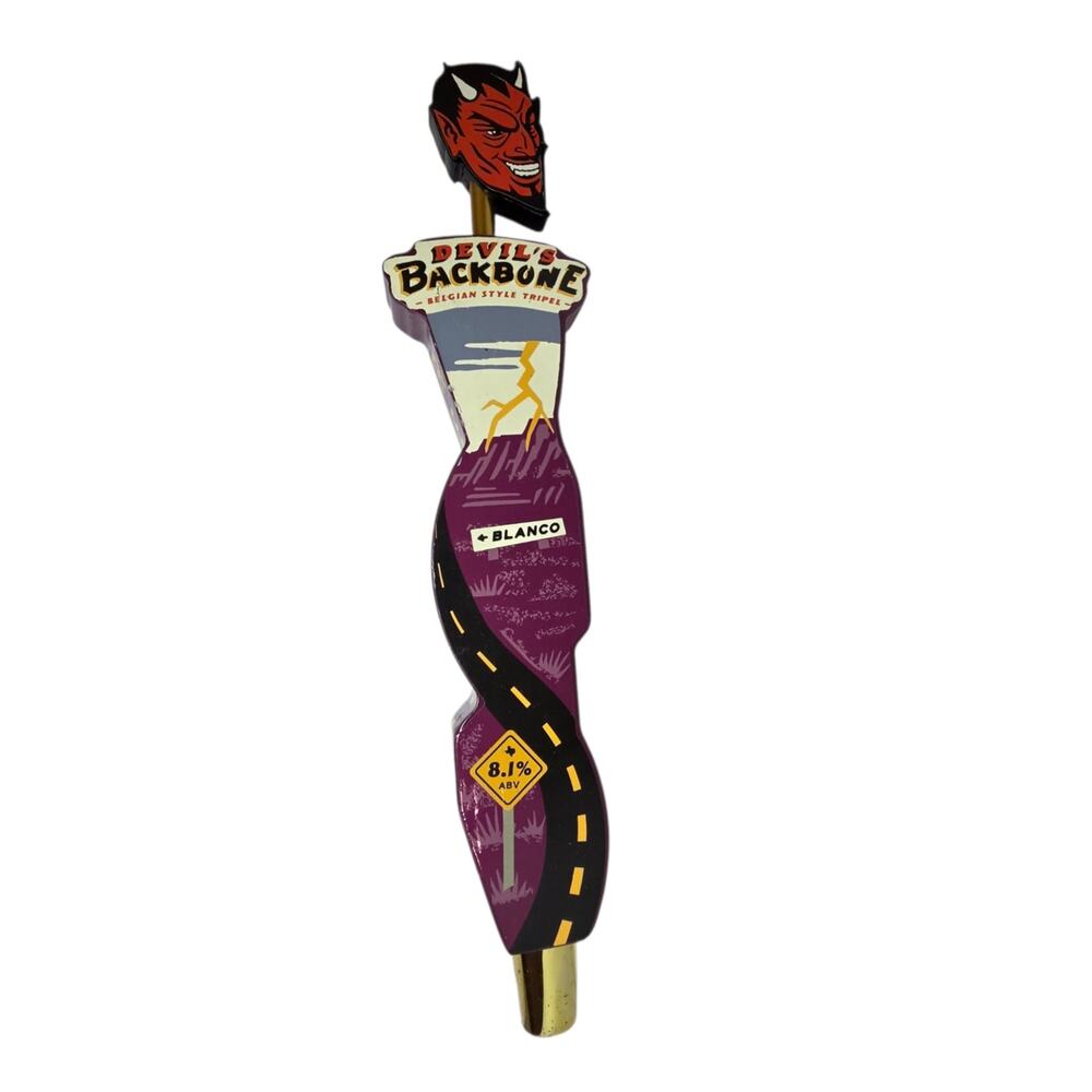 Real Ale Devil's Backbone Belgian Tripel Beer Tap Handle Texas Craft Man Cave